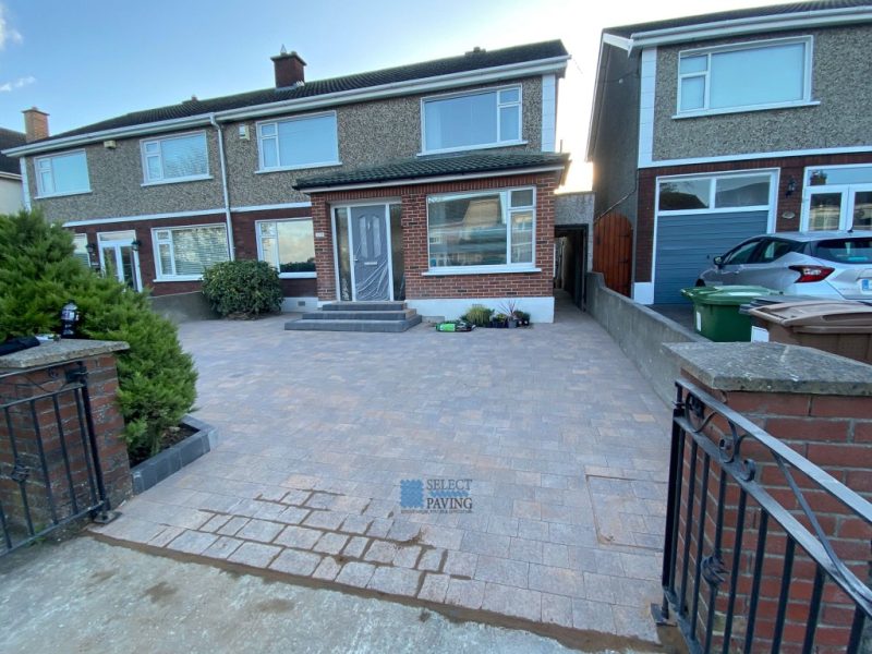 Driveway with Lismore Paving and Block Kerbs in Raheny, Dublin (3)