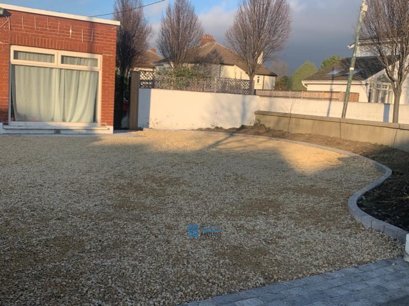 Gravel Driveway with Cobblestones, Kerbing and New Step in Terenure, Dublin (7)