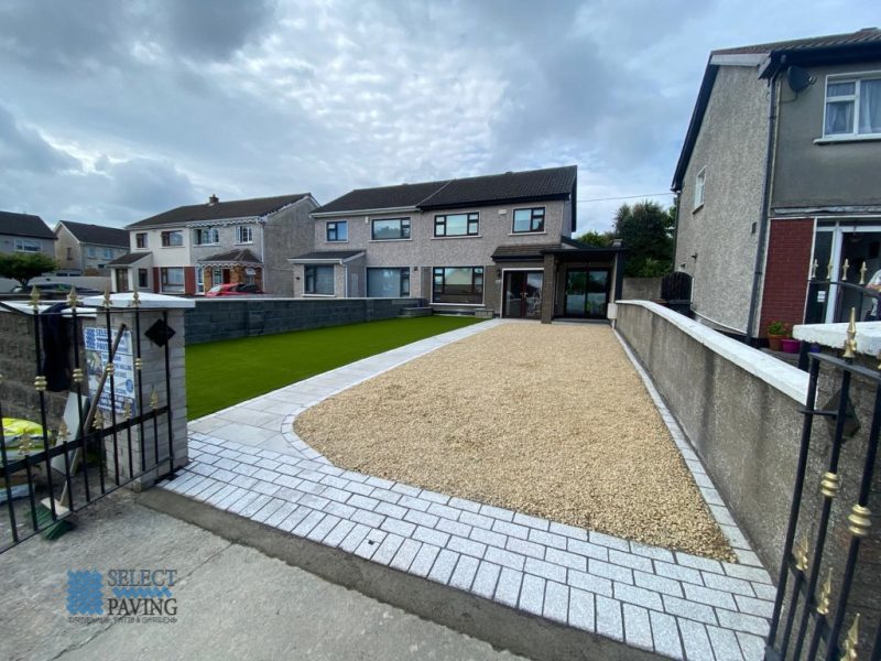 Gravel Driveway with Granite Pathway and Apron in Kilbarrack, Dublin (5)