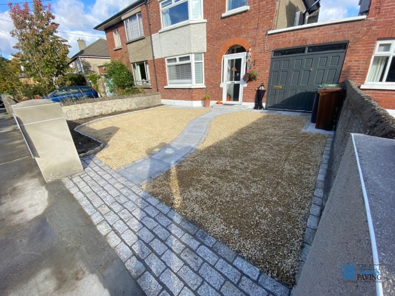 Gravel Driveway with Granite Pathway and Apron in Walkinstown, Dublin (1)
