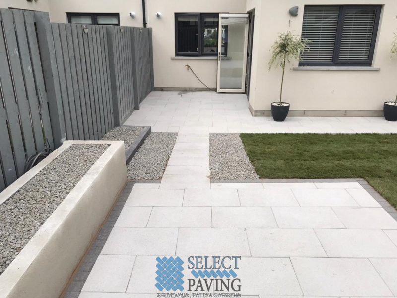 Patio with Boxed Flower-Beds and Roll-Out Grass in Lucan, Dublin (7)