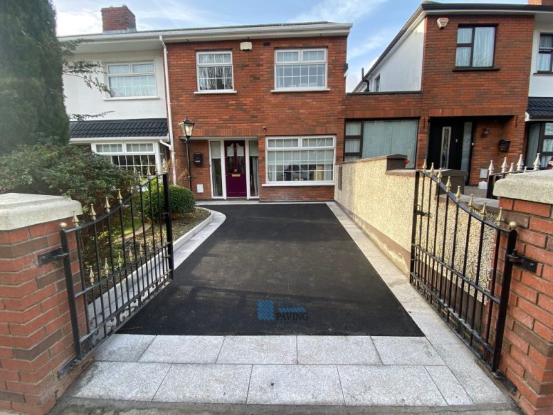 Tarmacadam Driveway with Granite Apron and Border in Beaumont, Dublin (2)