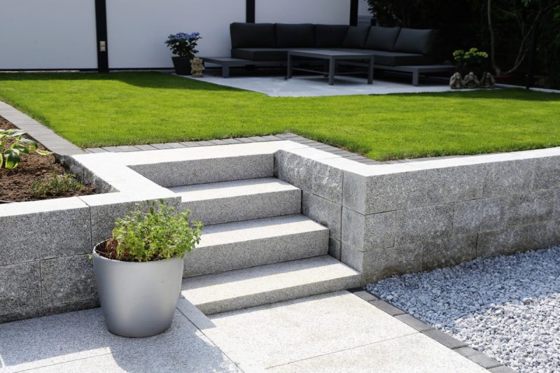 Neat,And,Tidy,Garden,With,Granite,Wall,And,Solid,Block
