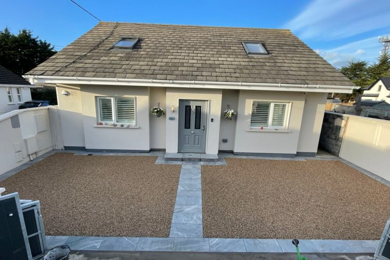 Driveway with Gravel and Porcelain Slabs in Coolock, Dublin (5)