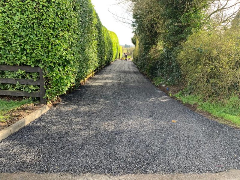 Gravelled Driveway with Tarmac Apron and Limestone Slabbed Patio in Tullamore, Co. Offaly (11)