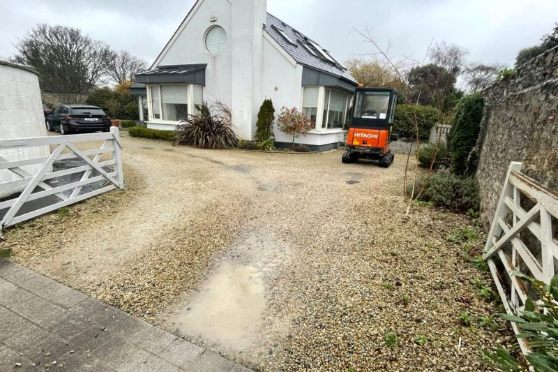 Gravelled Driveway with Tarmac Laneway and Flowerbeds in Sutton, Co. Dublin (1)
