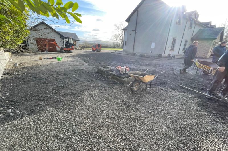 Tarmacadam Driveway with Gravel Soak Pits in Kinnity, Co. Offaly (1)